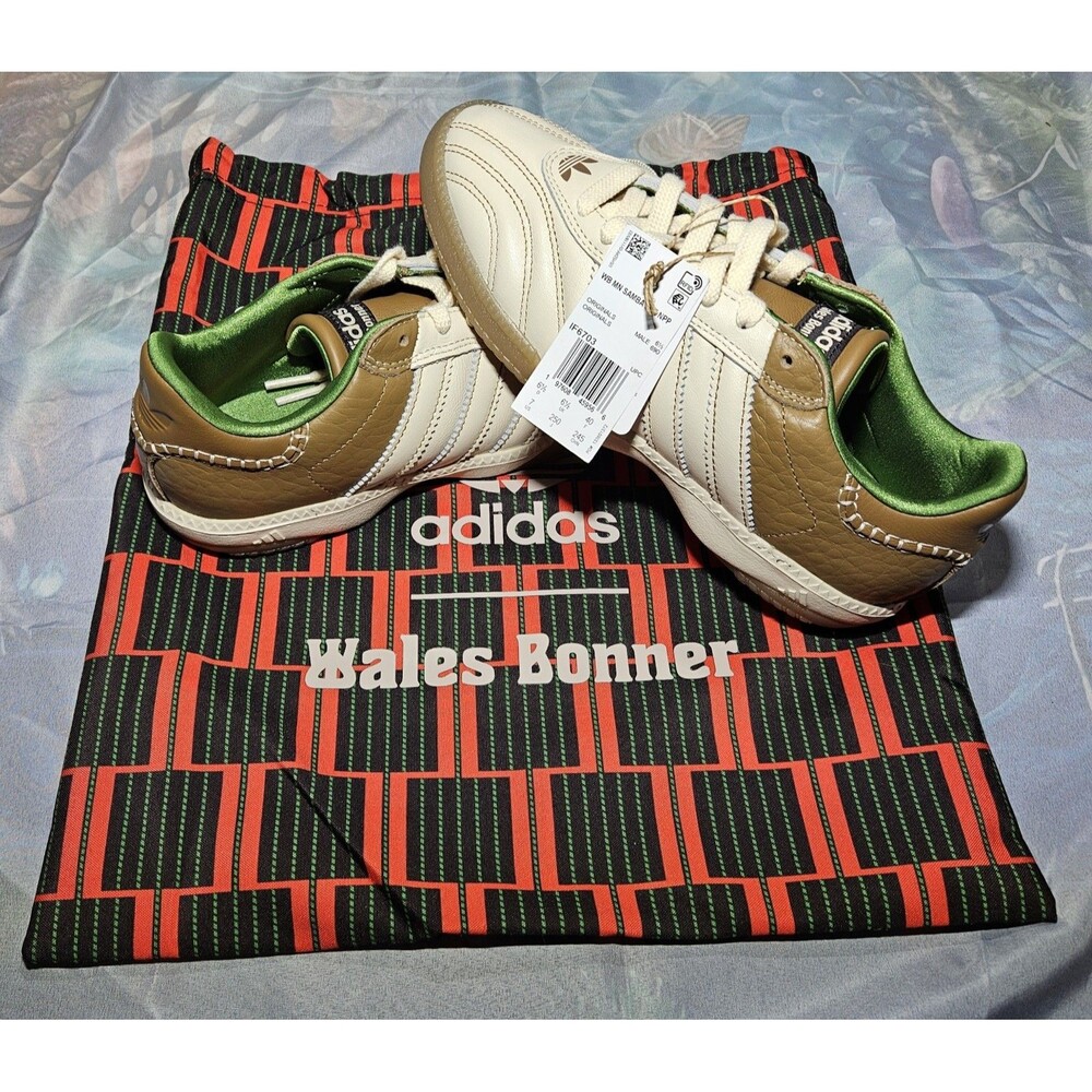 Adidas X Wales Bonner Samba Ivory & Sand Samba Millennium Edition Size 7 W/bag